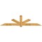 Ekena Millwork Kennewick Rough Sawn Timber Gable Bracket, Western Red Cedar, 108"W x 27"H x 2"D x 6"F, 6/12 Pitch GBW108X27X0206KEN00RWR - alternate 1